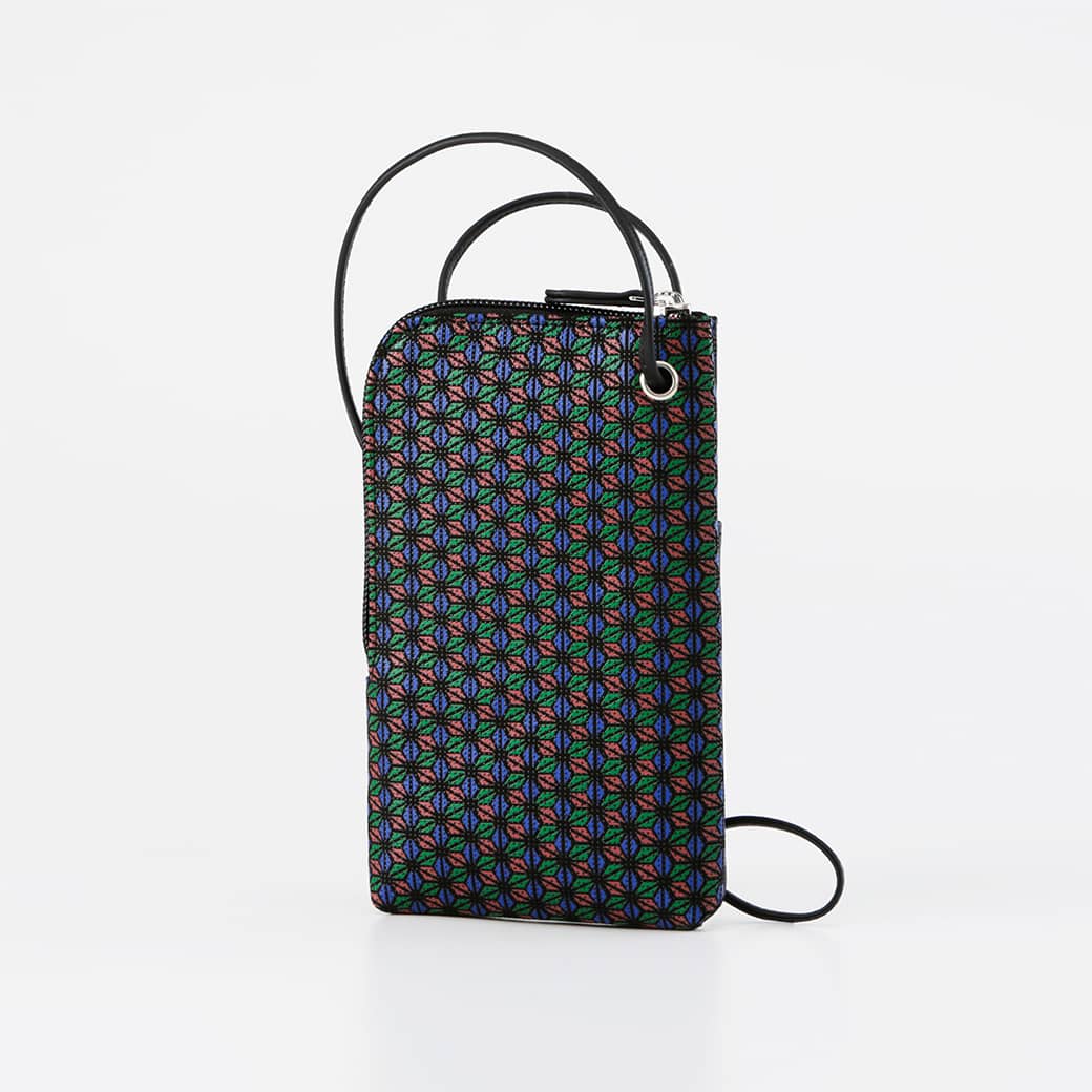 スマホポシェット［麻の葉］