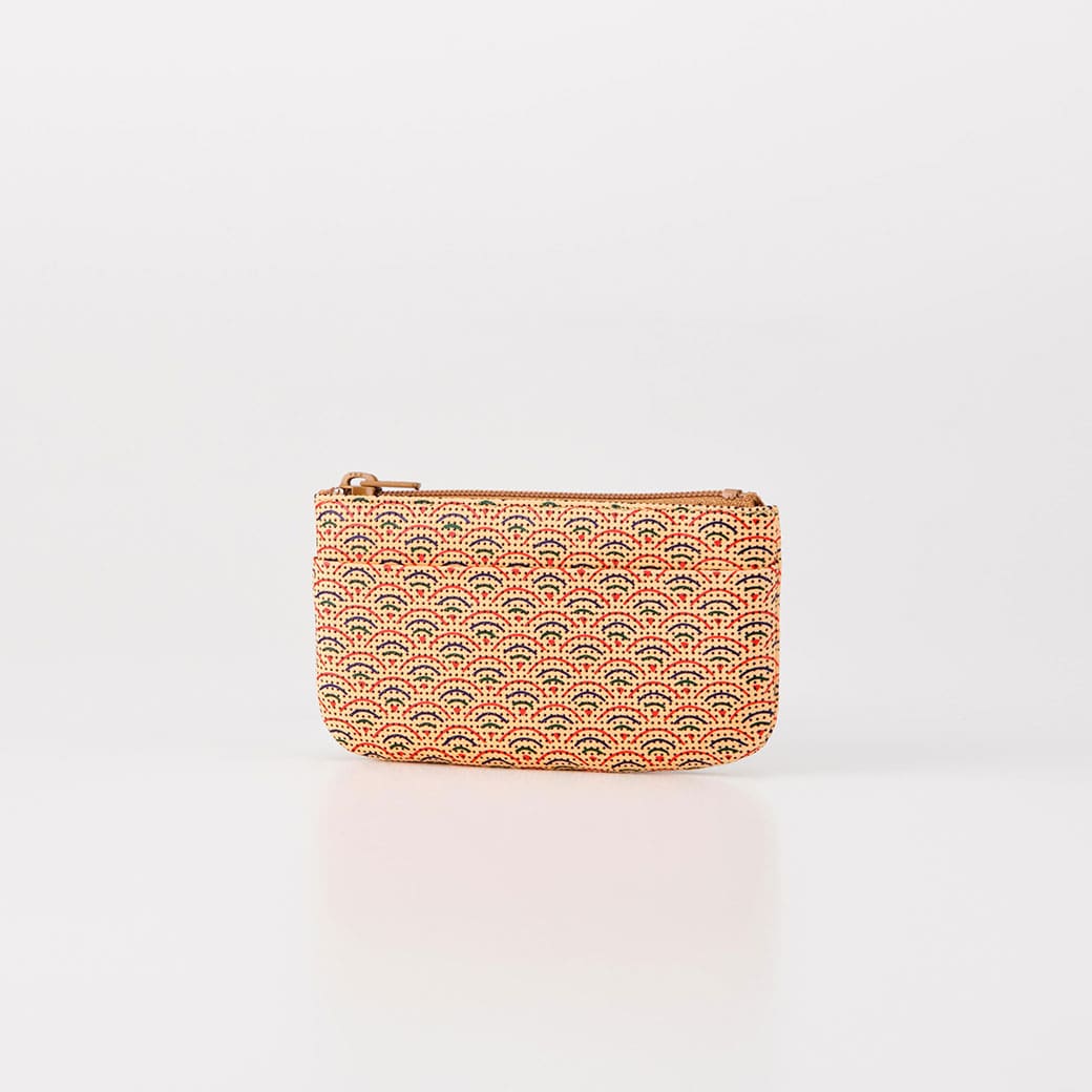 更紗 F小銭入02［青海波］