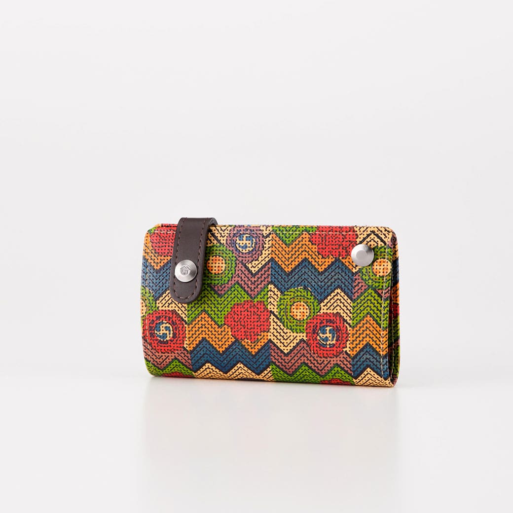 更紗 カード入D［巴］